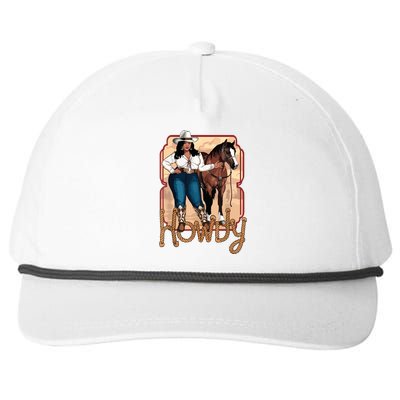 Cowgirl Black Cowgirl Queen African American Snapback Five-Panel Rope Hat