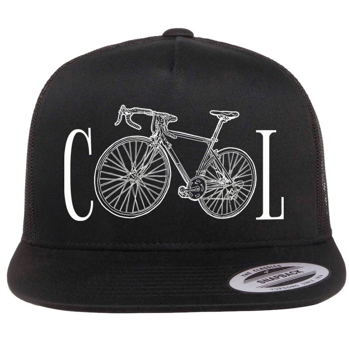 Cool Bicycle Cyclist Gift Flat Bill Trucker Hat