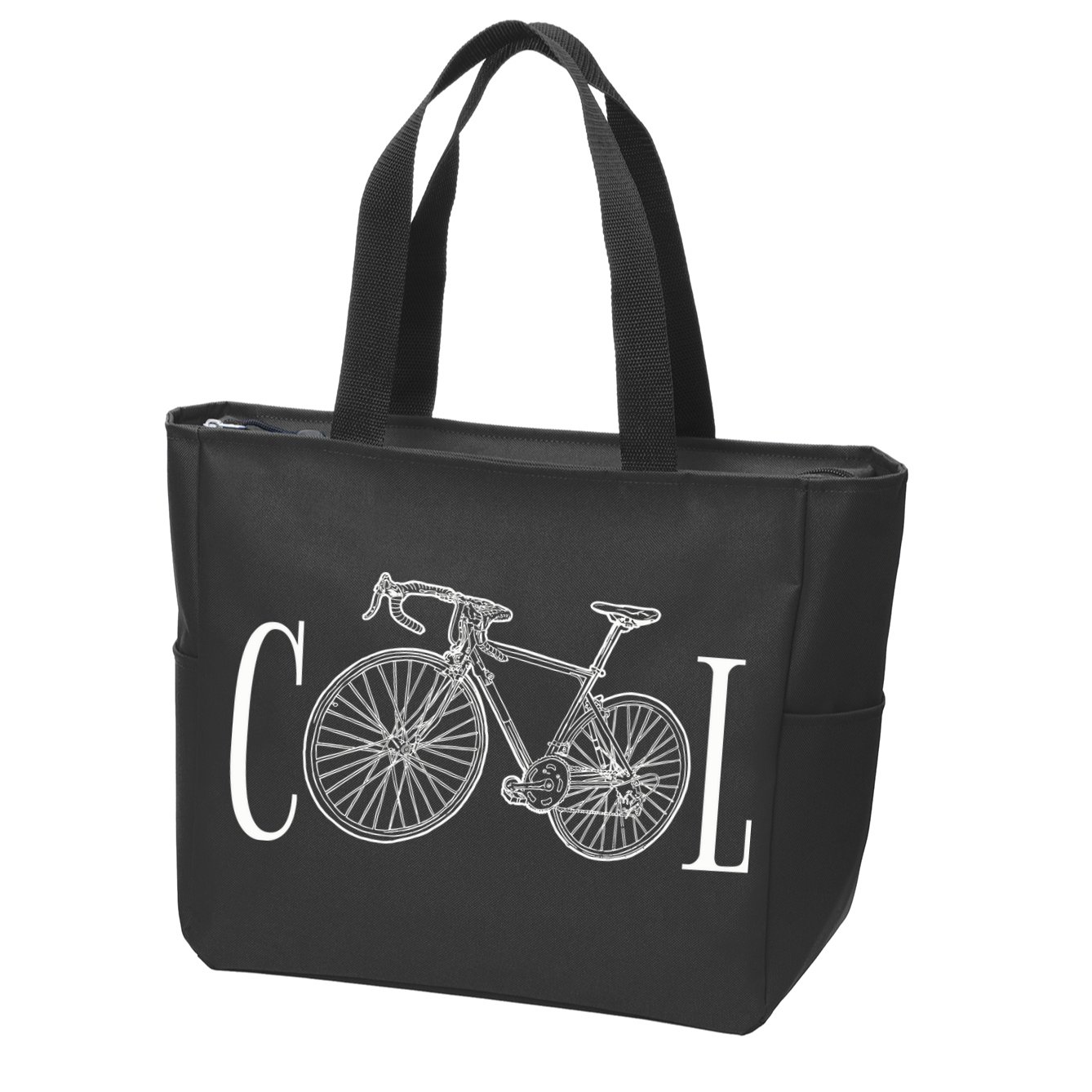 Cool Bicycle Cyclist Gift Zip Tote Bag