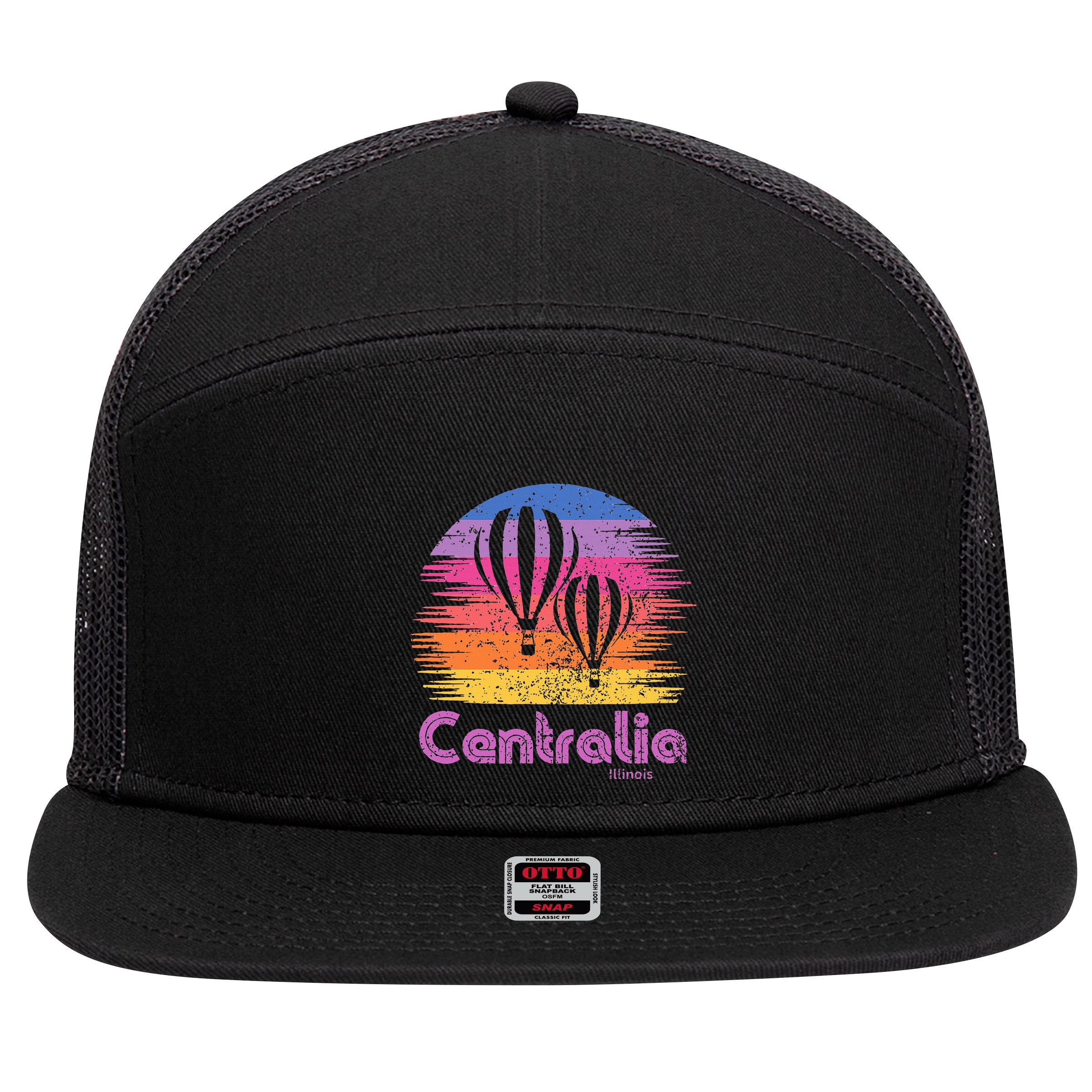Centralia Balloons 7 Panel Mesh Trucker Snapback Hat