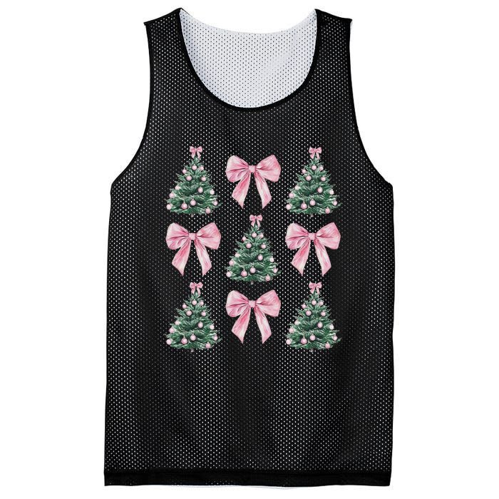 Cute Bow Christmas Tree Pattern Swea Mesh Reversible Basketball Jersey Tank