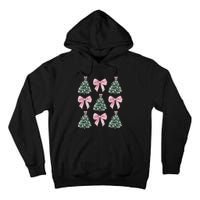 Cute Bow Christmas Tree Pattern Swea Tall Hoodie