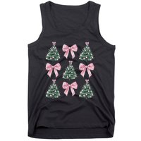 Cute Bow Christmas Tree Pattern Swea Tank Top