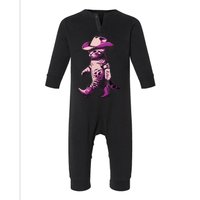 Cowgirl Boots Cat Mom Meowdy Cowgirl Pink Boots Infant Fleece One Piece