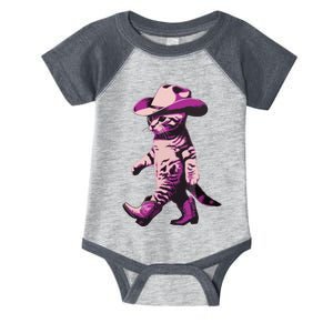 Cowgirl Boots Cat Mom Meowdy Cowgirl Pink Boots Infant Baby Jersey Bodysuit