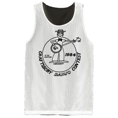 Craftsbury Banjo Contest 1984 Funny Mesh Reversible Basketball Jersey Tank