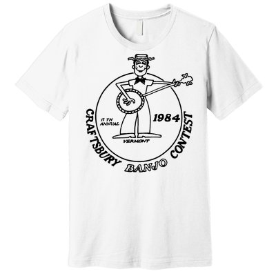 Craftsbury Banjo Contest 1984 Funny Premium T-Shirt