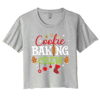 Cookie Baking Crew Christmas Gift Funny Cookie Xmas Funny Gift Cute Gift Women's Crop Top Tee