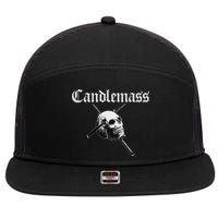 Candlemass Band 7 Panel Mesh Trucker Snapback Hat
