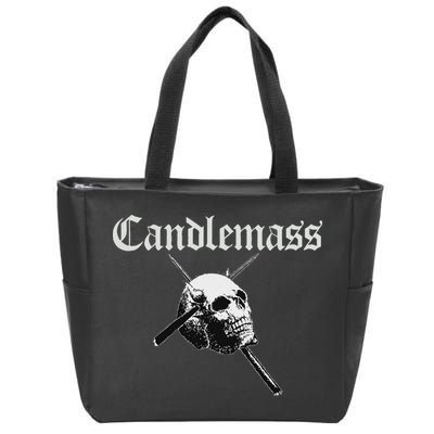 Candlemass Band Zip Tote Bag