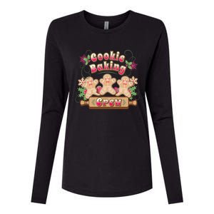 Cookie Baking Crew Holiday Design Great Gift Womens Cotton Relaxed Long Sleeve T-Shirt