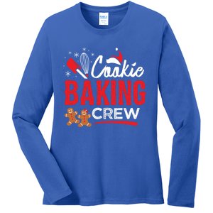 Cookie Baking Crew Family Christmas Holiday Gift Ladies Long Sleeve Shirt