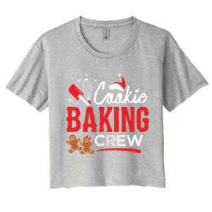 Cookie Baking Crew Family Christmas Holiday Gift Women's Crop Top Tee