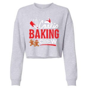 Cookie Baking Crew Family Christmas Holiday Gift Cropped Pullover Crew