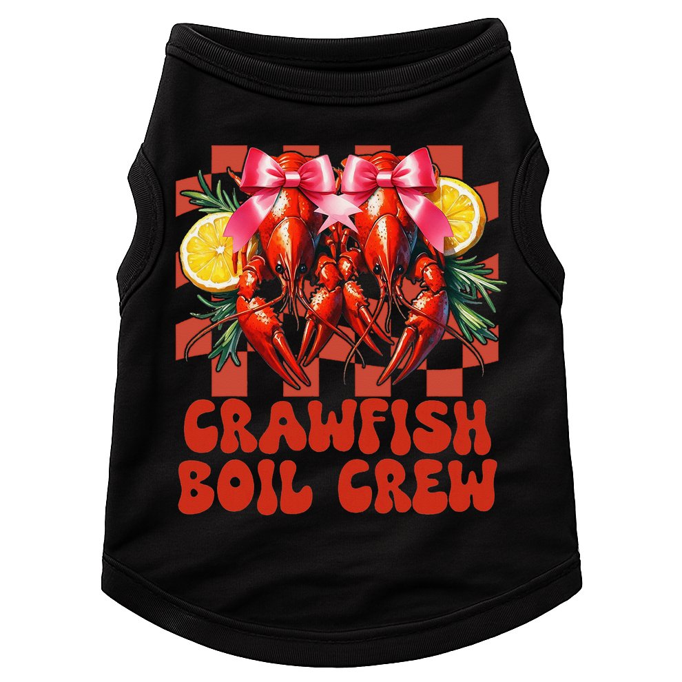 Crawfish Boil Crew Coquette Crawfish Season Cajun Seafood Doggie Tank