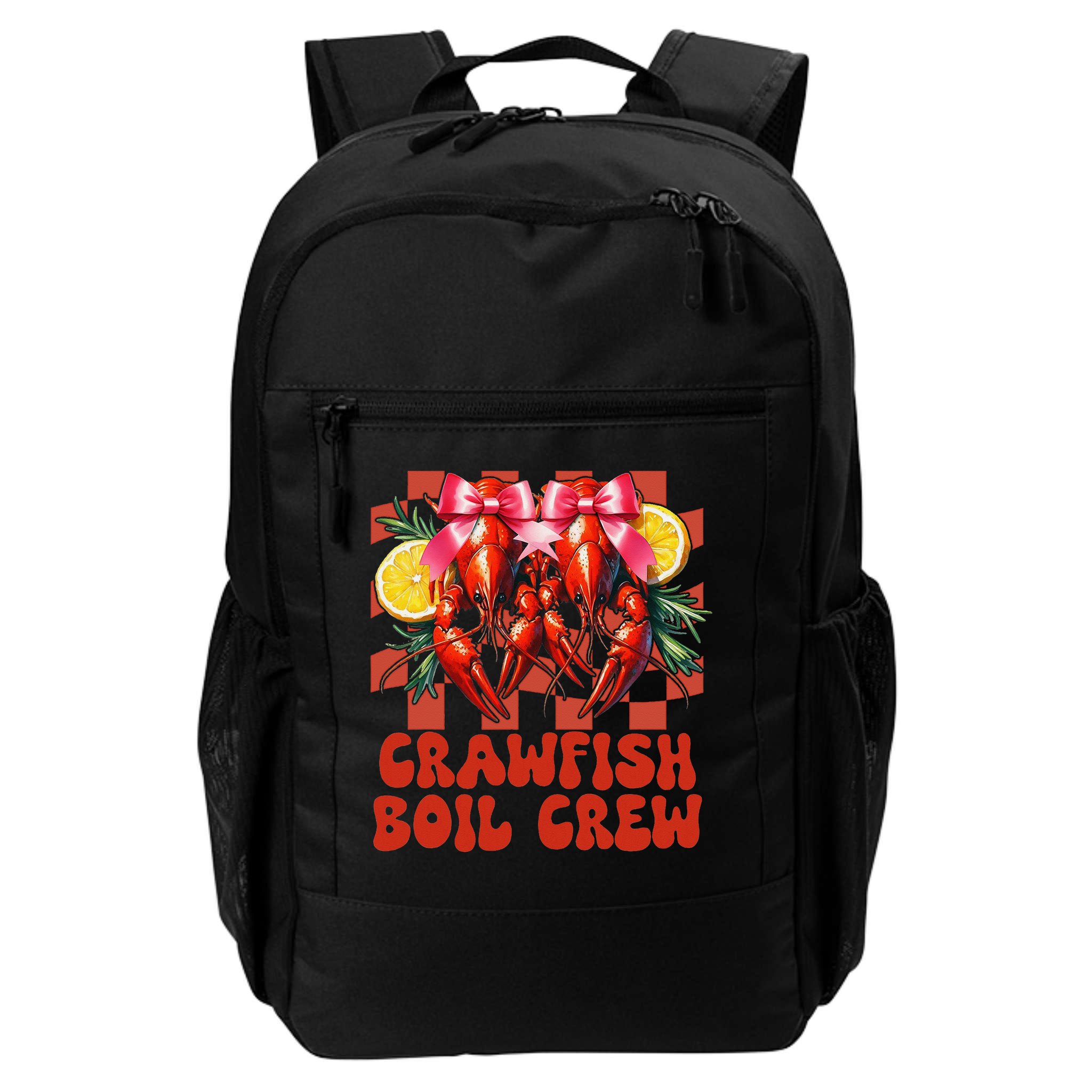 Crawfish Boil Crew Coquette Crawfish Season Cajun Seafood Backpack