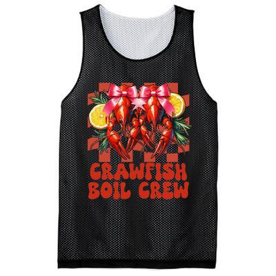 Crawfish Boil Crew Coquette Crawfish Season Cajun Seafood Mesh Reversible Basketball Jersey Tank