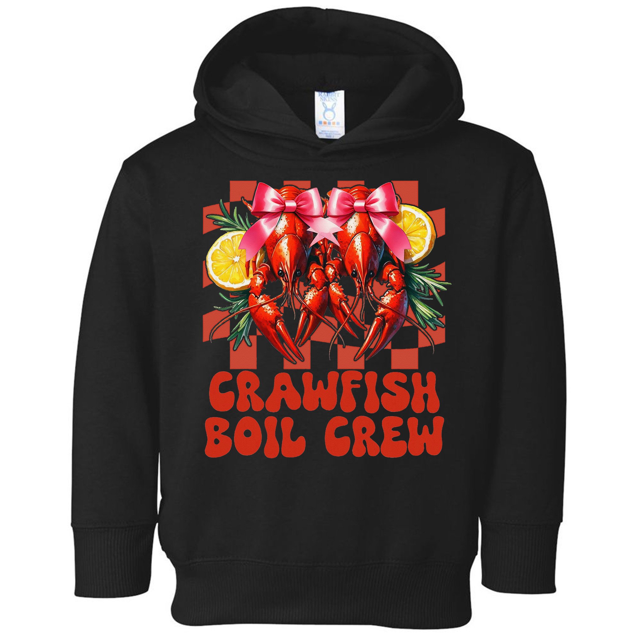 Crawfish Boil Crew Coquette Crawfish Season Cajun Seafood Toddler Hoodie