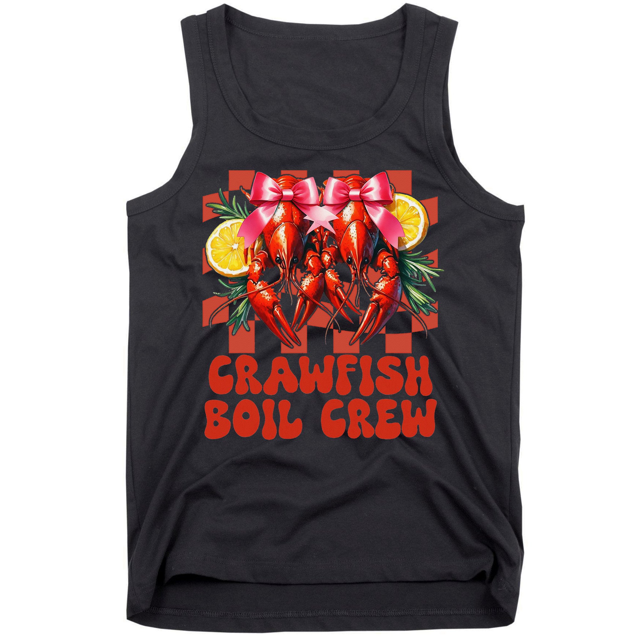 Crawfish Boil Crew Coquette Crawfish Season Cajun Seafood Tank Top