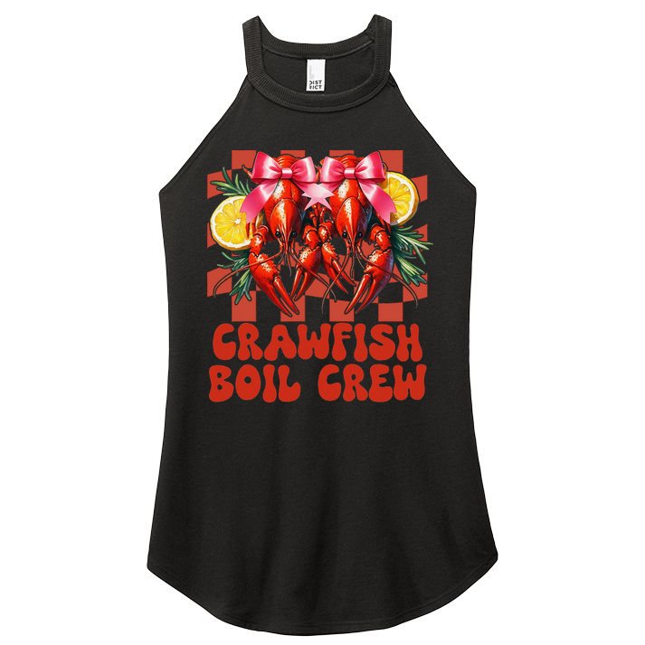 Crawfish Boil Crew Coquette Crawfish Season Cajun Seafood Women's Perfect Tri Rocker Tank