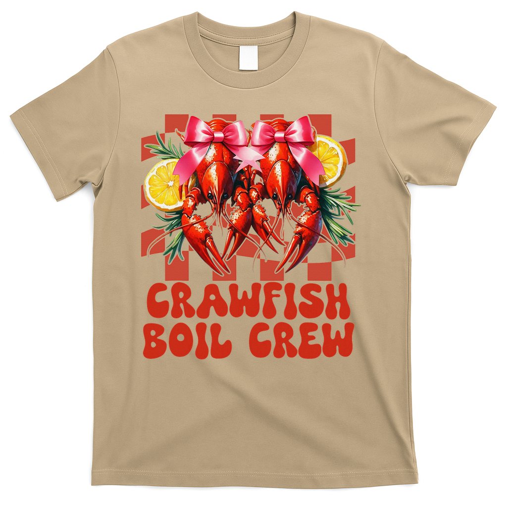 Crawfish Boil Crew Coquette Crawfish Season Cajun Seafood T-Shirt