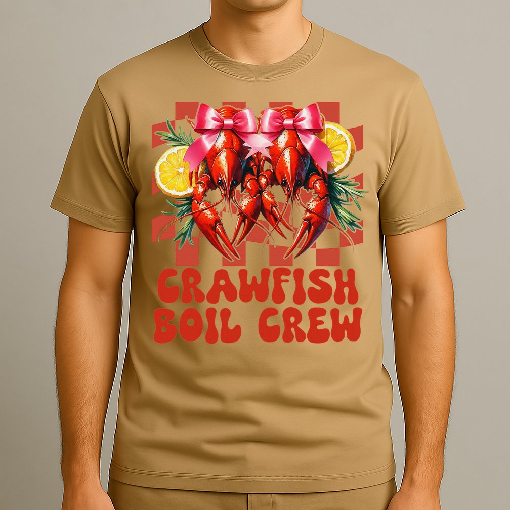 Crawfish Boil Crew Coquette Crawfish Season Cajun Seafood T-Shirt