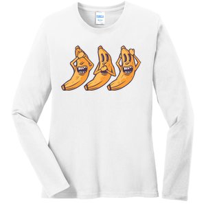 Crazy Bananas Ladies Long Sleeve Shirt