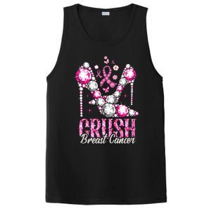 Crush Breast Cancer Awareness Bling Pink Ribbon PosiCharge Competitor Tank