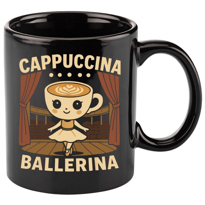 Cappuccina Ballerina Cappuccino Ballerina  11oz C Handle Ceramic Mug