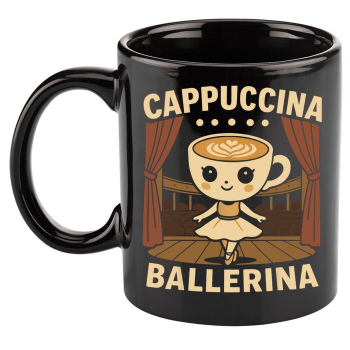 Cappuccina Ballerina Cappuccino Ballerina  11oz C Handle Ceramic Mug