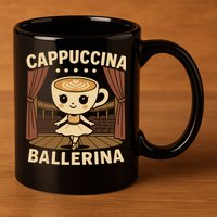 Cappuccina Ballerina Cappuccino Ballerina  11oz C Handle Ceramic Mug