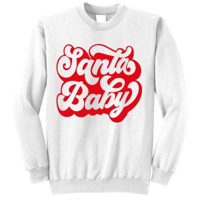 Christmas Santa baby super soft cozy warm sweatsuit Christmas baby girl Retro Santa Christmas outfit Santa baby retro Romper Sweatshirt