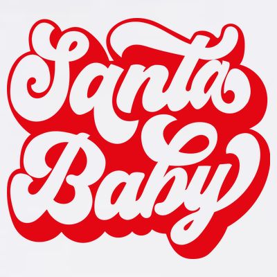 Christmas Santa baby super soft cozy warm sweatsuit Christmas baby girl Retro Santa Christmas outfit Santa baby retro Romper T-Shirt