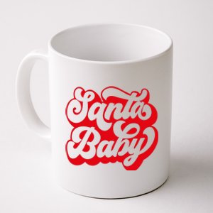 Christmas Santa baby super soft cozy warm sweatsuit Christmas baby girl Retro Santa Christmas outfit Santa baby retro Romper Coffee Mug