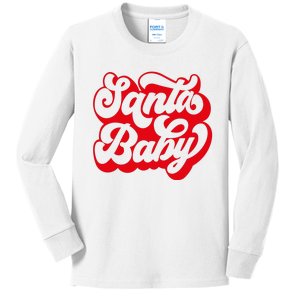 Christmas Santa baby super soft cozy warm sweatsuit Christmas baby girl Retro Santa Christmas outfit Santa baby retro Romper Kids Long Sleeve Shirt