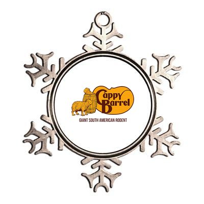 Cappy Barrel Capybara Campaign Store Logo Metallic Star Ornament