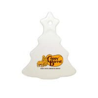 Cappy Barrel Capybara Campaign Store Logo Ceramic Tree Ornament