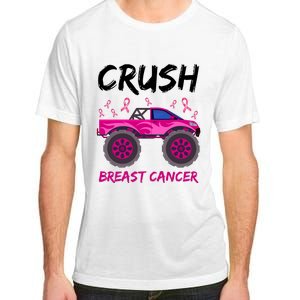 Crush Breast Cancer Awareness Monster Truck Adult ChromaSoft Performance T-Shirt