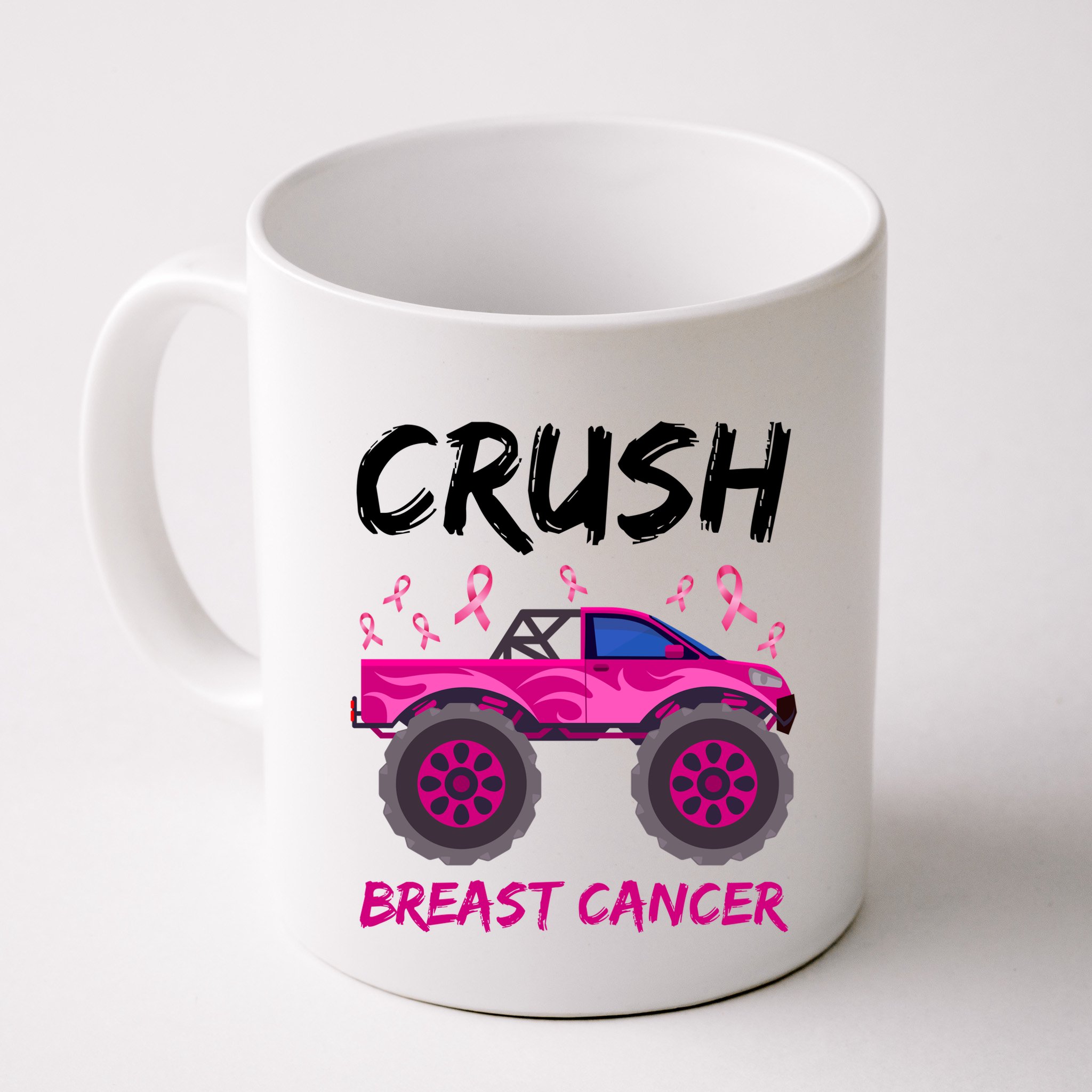 Crush Breast Cancer Awareness Monster Truck Mug