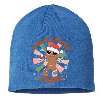 Cookie Baking Crew Groovy Retro Merry Christmas Xmas Gift Sustainable Beanie