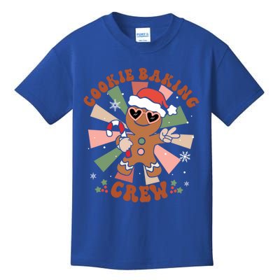 Cookie Baking Crew Groovy Retro Merry Christmas Xmas Gift Kids T-Shirt