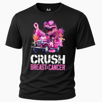 Crush Breast Cancer TRex Dinosaur Performance Shirt