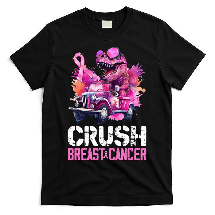 Crush Breast Cancer TRex Dinosaur T-Shirt