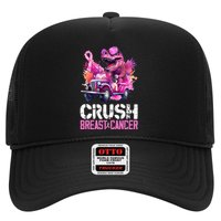 Crush Breast Cancer TRex Dinosaur Trucker Hat