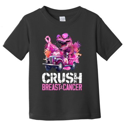 Crush Breast Cancer TRex Dinosaur Toddler T-Shirt