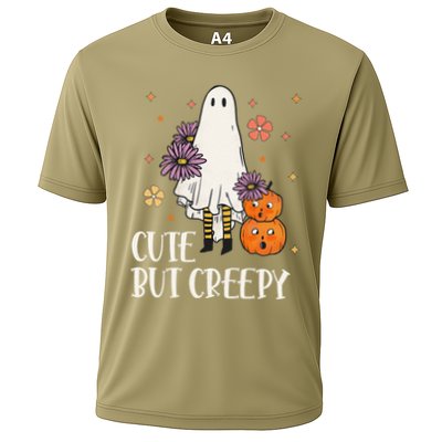 Cute But Creepy Groovy Ghost Spooky Floral Ghost Halloween Performance Shirt