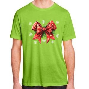 Coquette Bow Christmas Tree Cake Christmas Vibes Meaningful Gift Adult ChromaSoft Performance T-Shirt