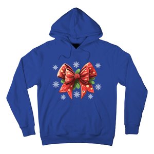 Coquette Bow Christmas Tree Cake Christmas Vibes Meaningful Gift Hoodie