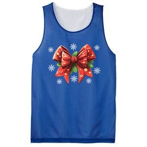 Coquette Bow Christmas Tree Cake Christmas Vibes Meaningful Gift Mesh Reversible Basketball Jersey Tank