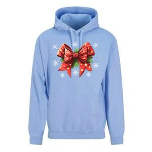 Coquette Bow Christmas Tree Cake Christmas Vibes Meaningful Gift Unisex Surf Hoodie